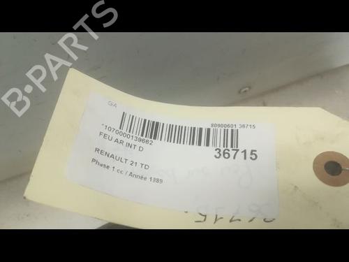 Used Right tailgate light RENAULT 21 Saloon (L48_) 2.1 Turbo-D (L48A, L48W, L487, L488) (88 hp) 9599728