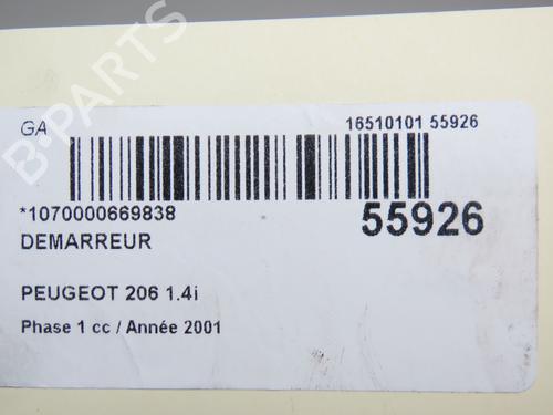 Starter PEUGEOT 206+ (2L_, 2M_) 1.4 i (2LKFWA, 2MKFWA) | BP30955775M8 - Image 6