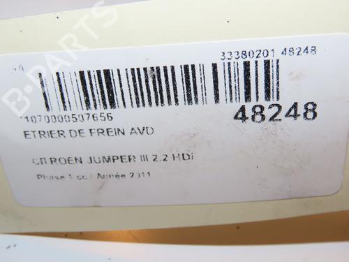 Used Right front brake caliper CITROËN JUMPER II Van 2.2 HDi 100 (101 hp) 16707389