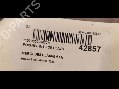 Used Front right interior door handle MERCEDES-BENZ A-CLASS (W168) A 170 CDI (168.009, 168.109) (95 hp) 23175924