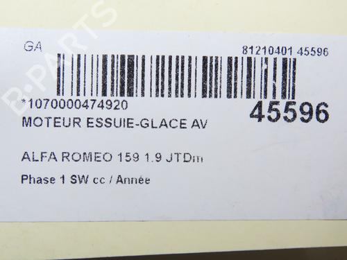 Front wiper motor ALFA ROMEO 159 Sportwagon (939_) 1.9 JTDM 8V (939BXE1B) | BP31121295M29