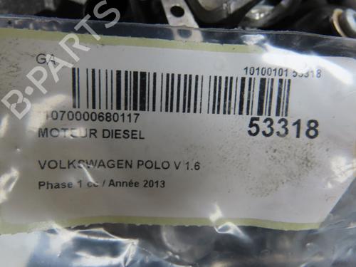 Used Engine Engine VW POLO V (6R1, 6C1) 1.6 TDI (90 hp) 33860577 33860577