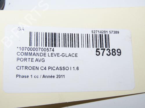Left front window switch CITROËN C4 Picasso I MPV (UD_) 1.6 HDi 110 | BP31819613I27 - Image 3