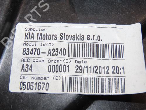 Rear left window mechanism KIA CEE'D Sportswagon (JD) 1.6 CRDi 128 | BP19170762C24 