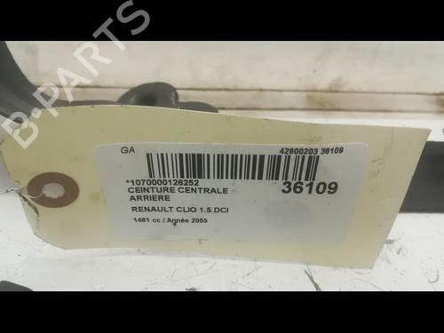 Used Rear center seatbelt RENAULT CLIO III (BR0/1, CR0/1) 1.5 dCi (C/BR0G, C/BR1G) (68 hp) 14878748