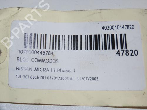 Used Steering column stalk NISSAN MICRA III (K12) 1.5 dCi (65 hp) 17338547