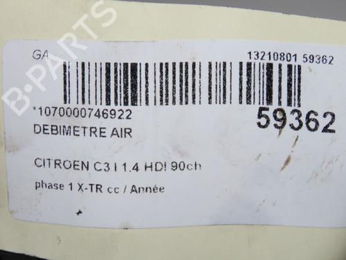Luftmassemåler Luftmassemåler CITROËN C3 I (FC_, FN_) 1.4 16V HDi (90 hp) 39893786 39893786