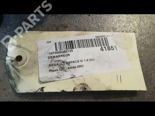 Startmotor RENAULT ESPACE IV (JK0/1_) 1.9 dCi (JK0U) | BP9614327M8 