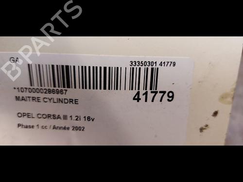 Used Brake master cylinder OPEL CORSA C (X01) 1.2 (F08, F68) (75 hp) 9615011