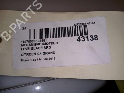 Used Rear right window mechanism CITROËN C4 Grand Picasso II (DA_, DE_) 1.6 HDi / BlueHDi 115 (115 hp) 11103151