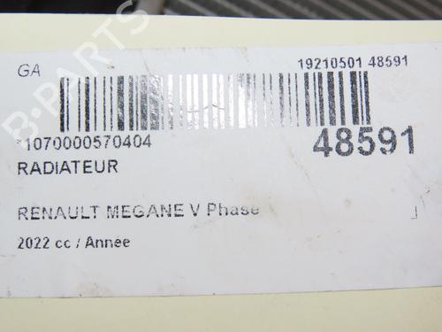 Used Water radiator RENAULT MEGANE E-TECH SUV EV60 (BNJ1) (218 hp) 28829169