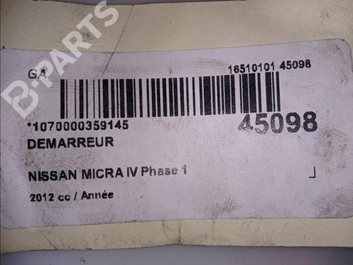 Starter NISSAN MICRA IV (K13K, K13KK) 1.2 | BP11099223M8 