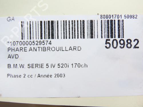right-front-fog-light-bmw-5-e39-1995-1996-1997-1998-1999-2000-2001-2002-2003-28969372 main image