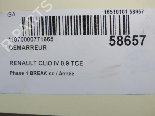 Starter RENAULT CLIO IV Grandtour (KH_) 0.9 TCe 90 | BP36582943M8 - Image 7