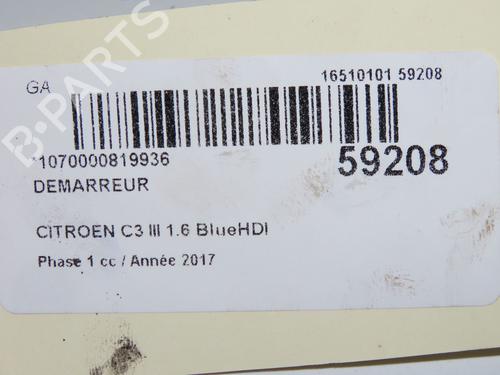 Starter CITROËN C3 III (SX) 1.6 BlueHDi 100 | BP39756406M8 - Image 7