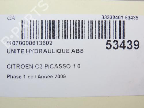 Used ABS pump CITROËN C3 Picasso (SH_) 1.6 HDi (90 hp) 28801633