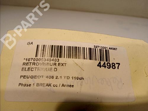 Right mirror PEUGEOT 406 Break (8E/F) 2.1 TD 12V | BP11343192C27 