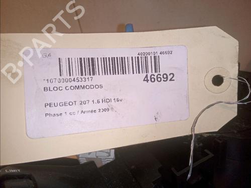 Steering column stalk PEUGEOT 207 (WA_, WC_) 1.6 HDi | BP14951012I23 