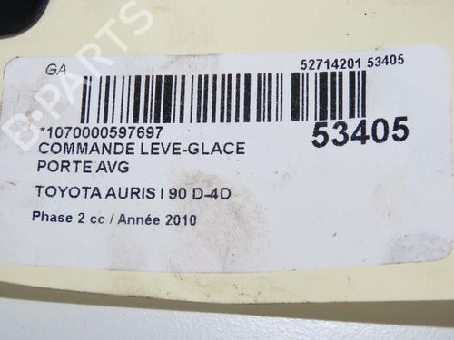Venstre fortil elrude kontakt TOYOTA AURIS (_E15_) 1.4 D-4D (NDE150_, NDE150R) (90 hp) 32872975