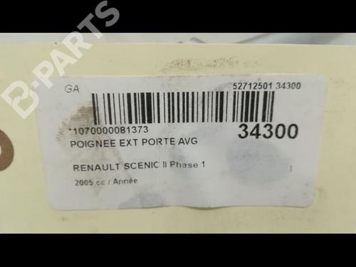 Front left exterior door handle RENAULT SCÉNIC II (JM0/1_) 1.9 dCi (JM0G, JM12, JM1G, JM2C) | BP9596326C128 