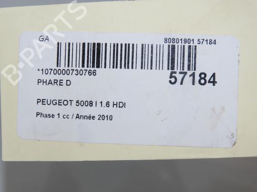 Used Right headlight Right headlight PEUGEOT 5008 (0U_, 0E_) 1.6 HDi (110 hp) 33059465 33059465