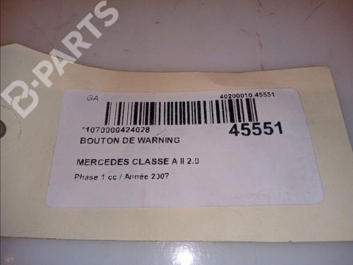 Warning switch MERCEDES-BENZ A-CLASS (W169) A 180 CDI (169.007, 169.307) | BP12128788I22 