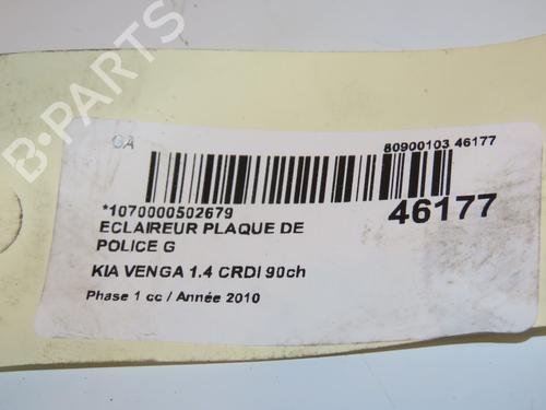 Licence plate light KIA VENGA (YN) 1.4 CRDi 90 | BP16781469I40 