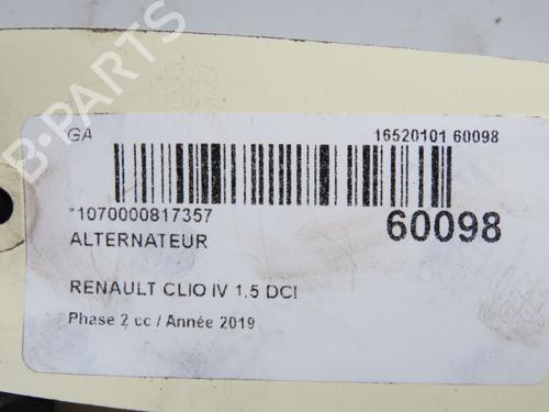 Used Alternator Alternator RENAULT CLIO IV (BH_) 1.5 dCi 75 (75 hp) 40437812 40437812