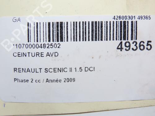 Front right belt tensioner RENAULT SCÉNIC II (JM0/1_) 1.5 dCi (JM1E, JM16) | BP28968120C88 
