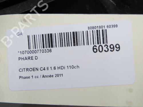 Right headlight CITROËN C4 II (NC_) 1.6 HDi 110 | BP37275946C29  - Image 6