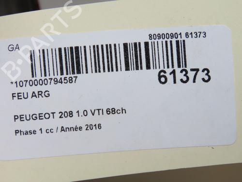 Used Left taillight Left taillight PEUGEOT 208 I (CA_, CC_) 1.0 VTi (68 hp) 40615362 40615362