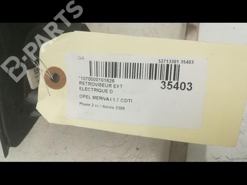 Right mirror OPEL MERIVA A MPV (X03) 1.7 CDTI (E75) | BP9597283C27 