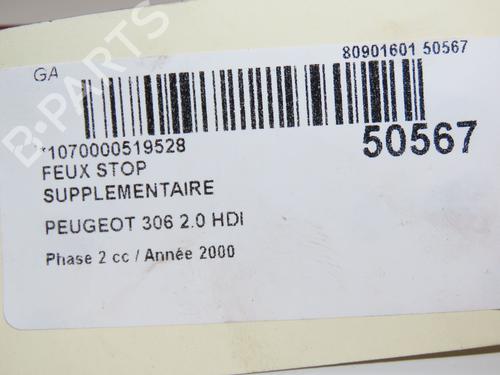 Used Third brake light Third brake light PEUGEOT 306 Hatchback (7A, 7C, N3, N5) 2.0 HDI 90 (90 hp) 28802333 28802333