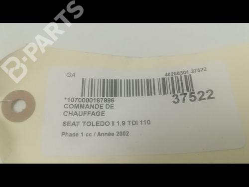 AC Styreenhet / Manøvreringsenhet SEAT TOLEDO II (1M2) 1.9 TDI | BP9601831I5 