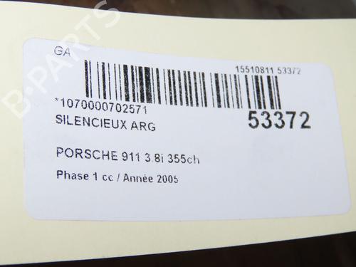 Udstødningssystem PORSCHE 911 Convertible (997) 3.6 Carrera (325 hp) 31575777
