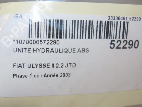 Used ABS pump ABS pump FIAT ULYSSE (179_) 2.2 JTD (128 hp) 22996869 22996869