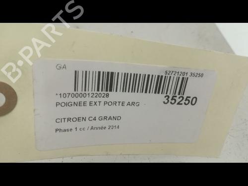 Used Rear left exterior door handle CITROËN C4 Grand Picasso II (DA_, DE_) 1.6 HDi / BlueHDi 115 (115 hp) 9598383
