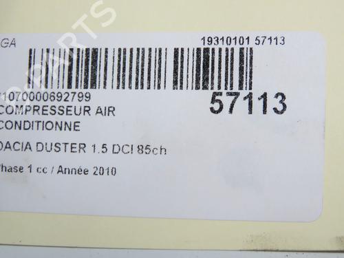 AC compressor DACIA DUSTER (HS_) 1.5 dCi | BP32100430M34 