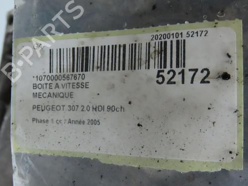 Used Gearbox PEUGEOT 307 (3A/C) 2.0 HDi 90 (90 hp) 24358745