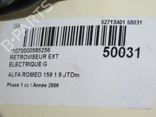 Retrovisor esquerdo ALFA ROMEO 159 (939_) 1.9 JTDM 16V (939AXC1B, 939AXC12) (150 hp) 31372102
