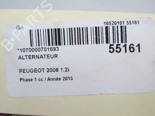 Alternateur PEUGEOT 2008 I (CU_) 1.2 VTi (82 hp) 32100419