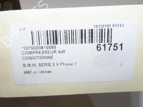 Used AC compressor AC compressor BMW 3 Coupe (E92) 320 i (170 hp) 40437829 40437829
