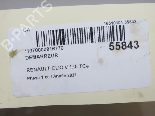 Starter RENAULT CLIO V (B7_) 1.0 TCe 90 (B7MT) | BP40205477M8  - Image 7