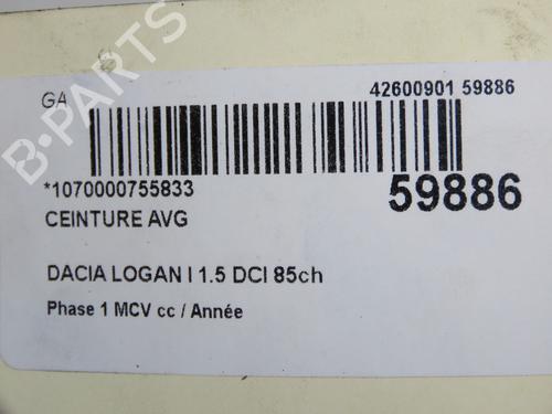 Pre-tensor frente esquerdo Pre-tensor frente esquerdo DACIA LOGAN MCV (KS_) 1.5 dCi (KS0W) (86 hp) 36207403 36207403