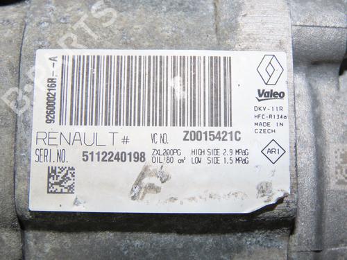 Klimakompressor DACIA SANDERO II TCe 90 (B8M1, B8MA, B8AC) | BP31284220M34