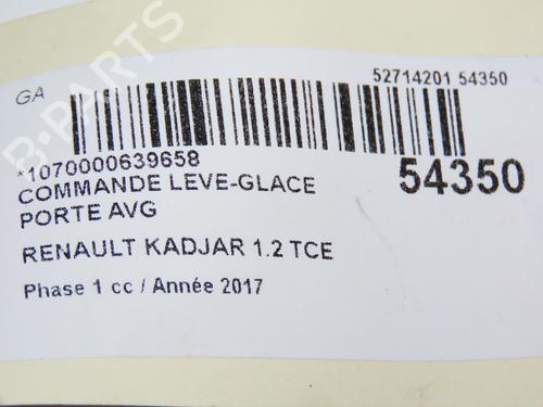 Left front window switch RENAULT KADJAR (HA_, HL_) 1.2 TCe 130 (HLMR) | BP28831757I27 