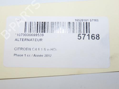 Generator CITROËN C4 II (NC_) 1.6 HDi 110 (112 hp) 32332313
