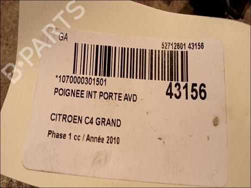 Used Front right interior door handle Front right interior door handle CITROËN C4 Grand Picasso I (UA_) 1.6 HDi (109 hp) 9616638 9616638
