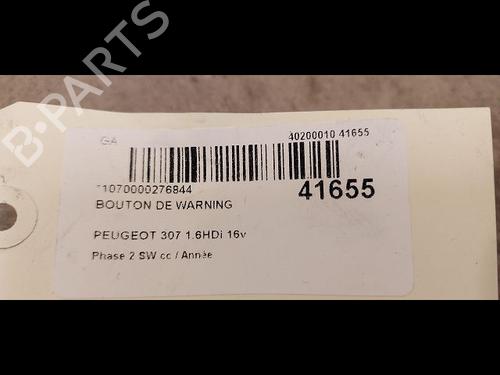 Warning switch PEUGEOT 307 Break (3E) 1.6 HDi 110 | BP23174242I22 - Image 3