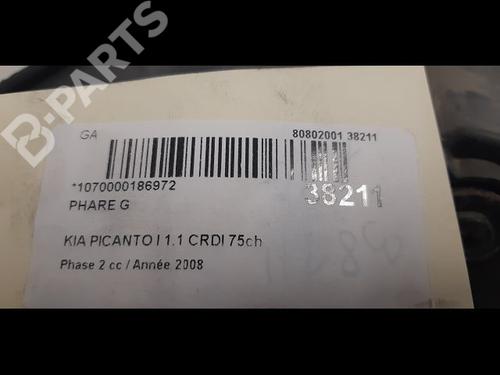 Left headlight KIA PICANTO I (SA) 1.1 CRDi | BP9603103C28 